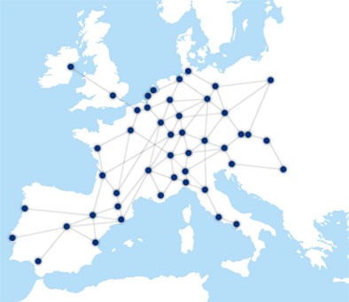 goods-delivering by road all around Europe